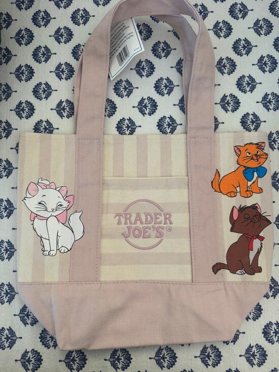 Disney Handbags - Disney Striped Marie Toulouse Berlioz Custom Made Trader Joes Mini Tote